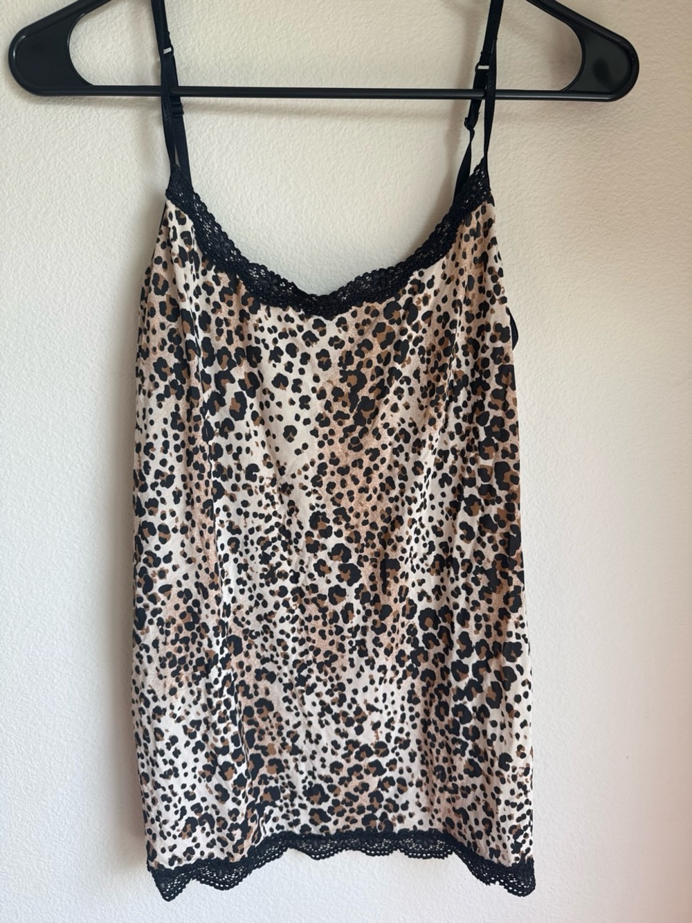 Jockey Leopard-Print Slip Chemise in Tan and Black